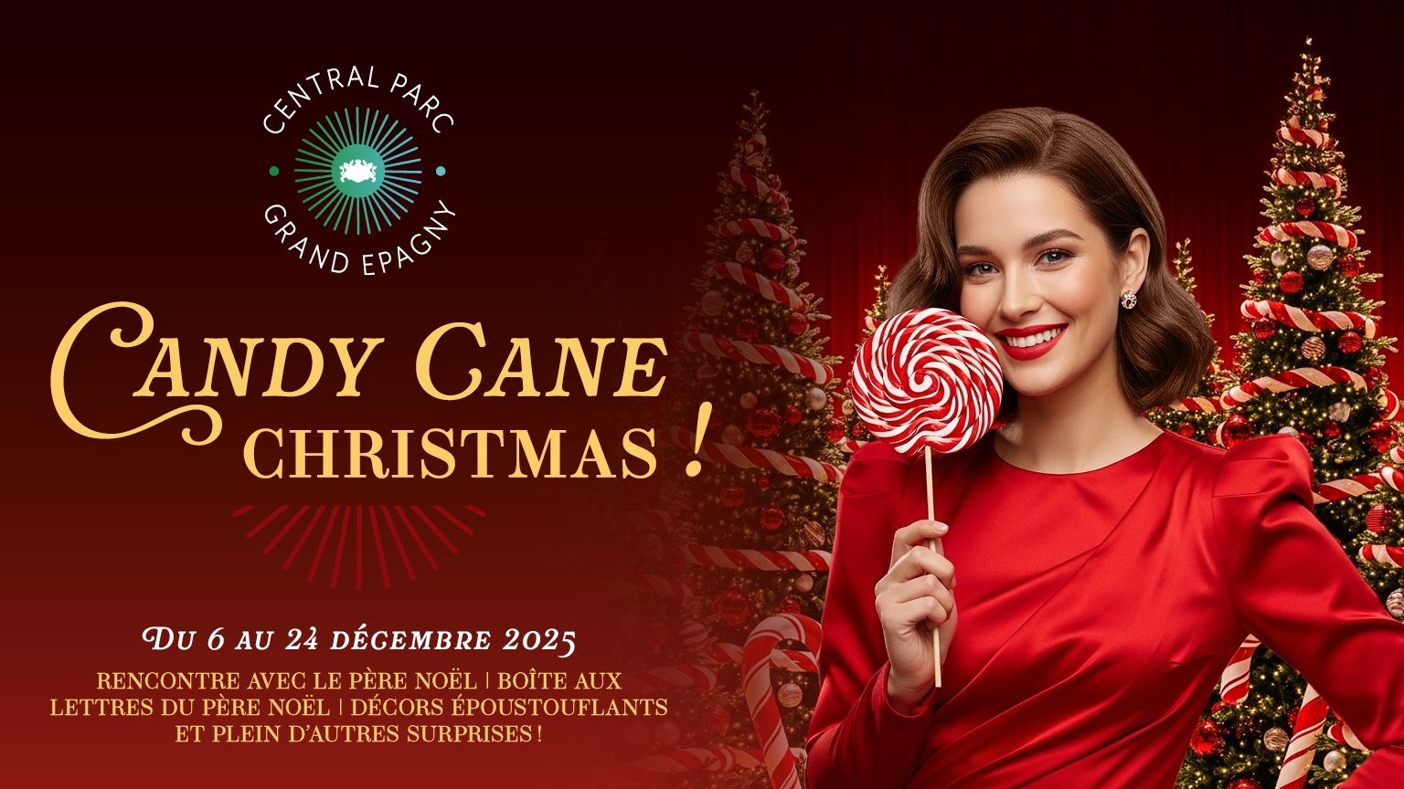 🎄 Candy Cane Christmas arrive à Central Parc Grand Epagny ! 🎄