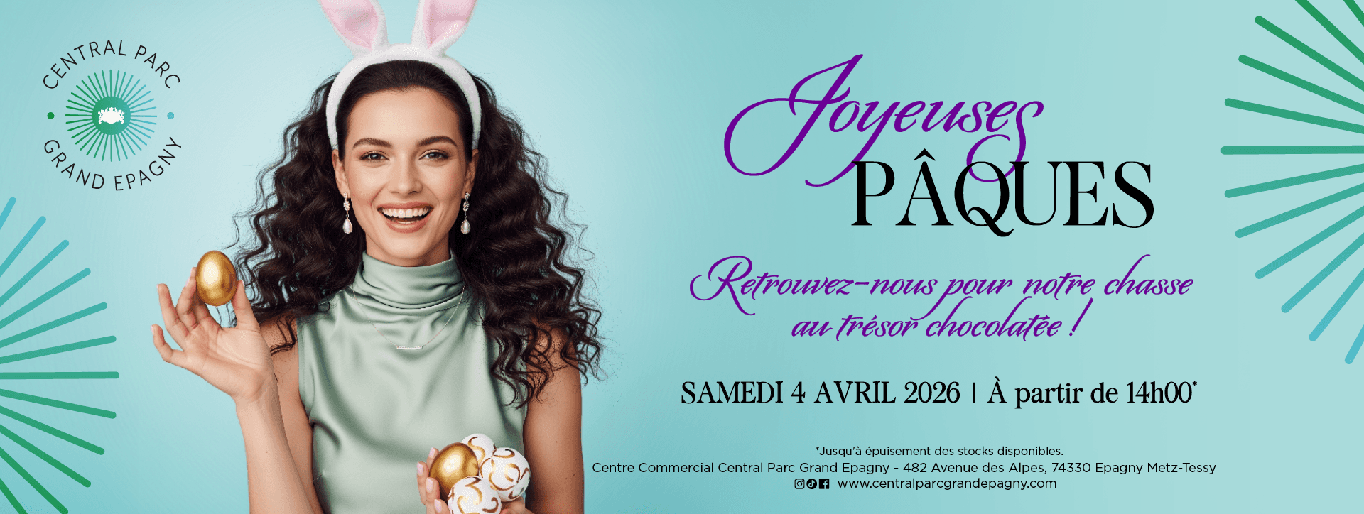 Chasse aux trésors chocolatés de Pâques à Central Parc Grand Epagny 🐰🍫